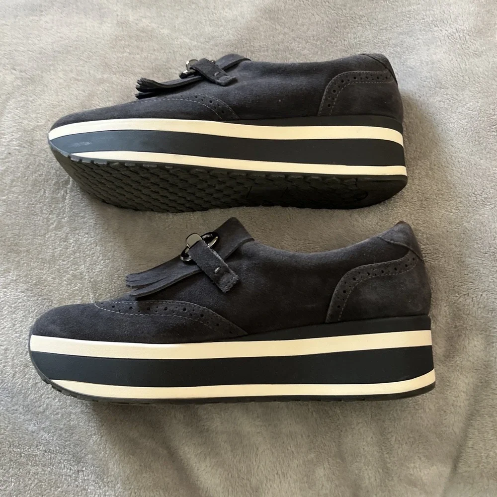 Dolce Vita Jhax Platform Shoes Women Sz 9.5 Black Suede Pre Owned
